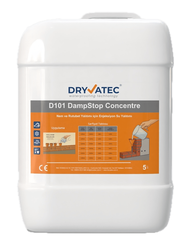 Dryvatec DampStop D101 Concentre Nem ve Rutubet Enjeksiyonu 5 L