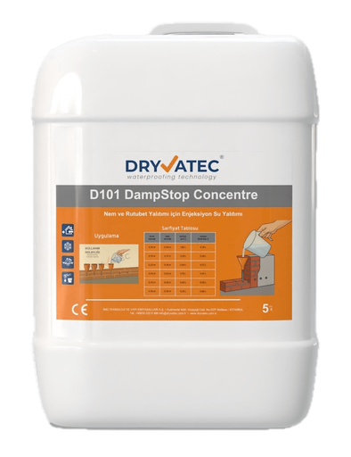 Dryvatec DampStop D101 Concentre Nem ve Rutubet Enjeksiyonu 5 L